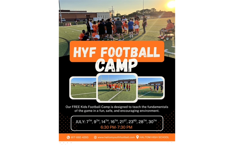 2026 HYF FOOTBALL CAMP FLYER